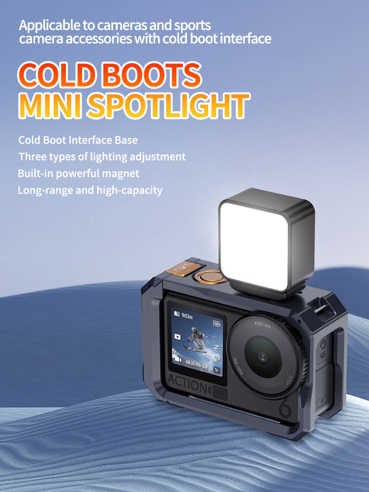 Photography Lighting Description - ไฟวิดีโอ LED ขนาดเล็กแบบแม่เหล็ก, ไฟเสริมแบบชาร์จได้ 3 สี