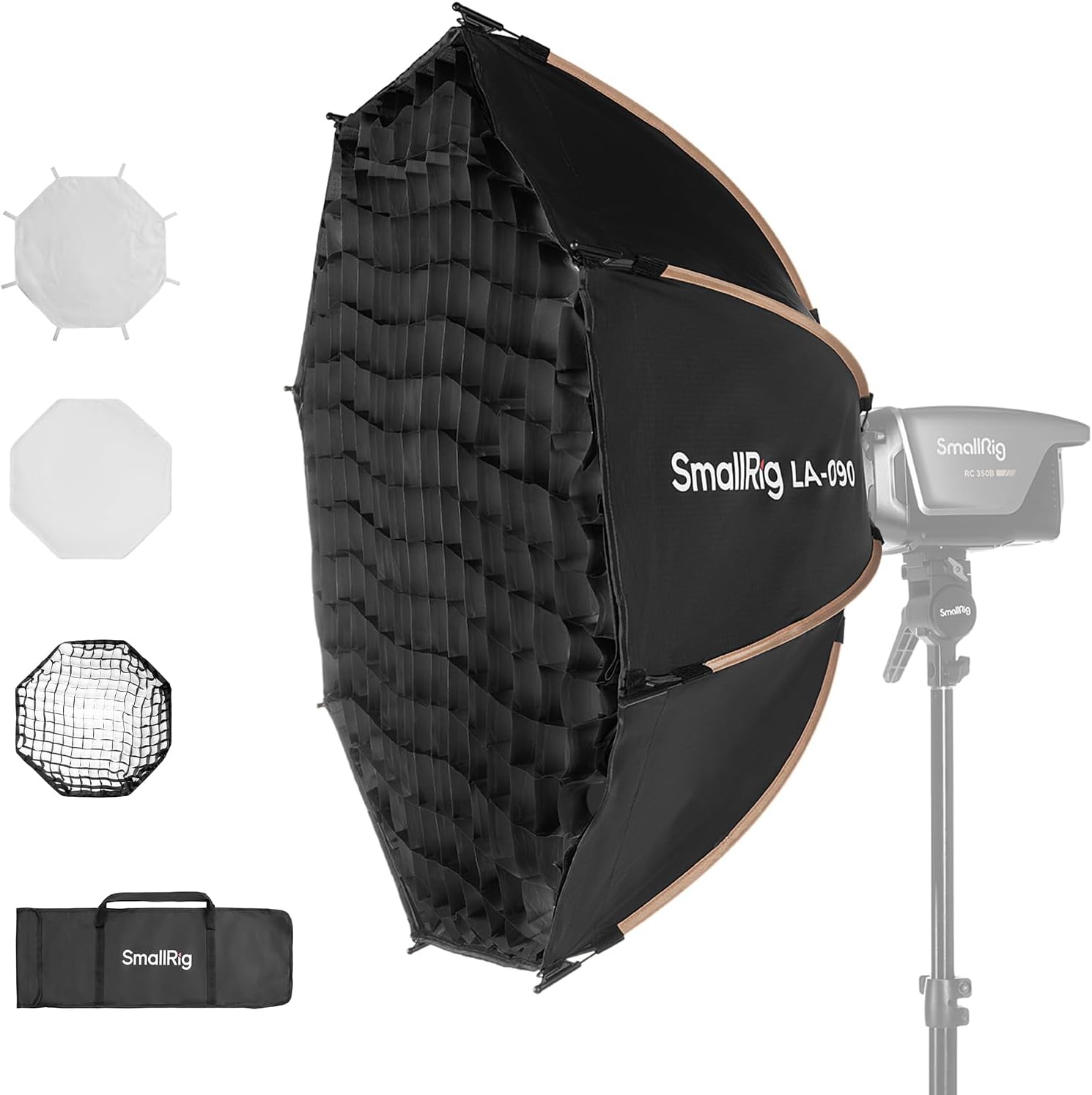 Photography Lighting Kit Portable - ชุดไฟถ่ายภาพซอฟต์บ็อกซ์ทรงแปดเหลี่ยมขนาด 35 นิ้ว พร้อมข้อต่อโบเวนส์ ระบบปลดเร็ว อุปกรณ์ปรับแสงแบบพกพาสำหรับไฟ