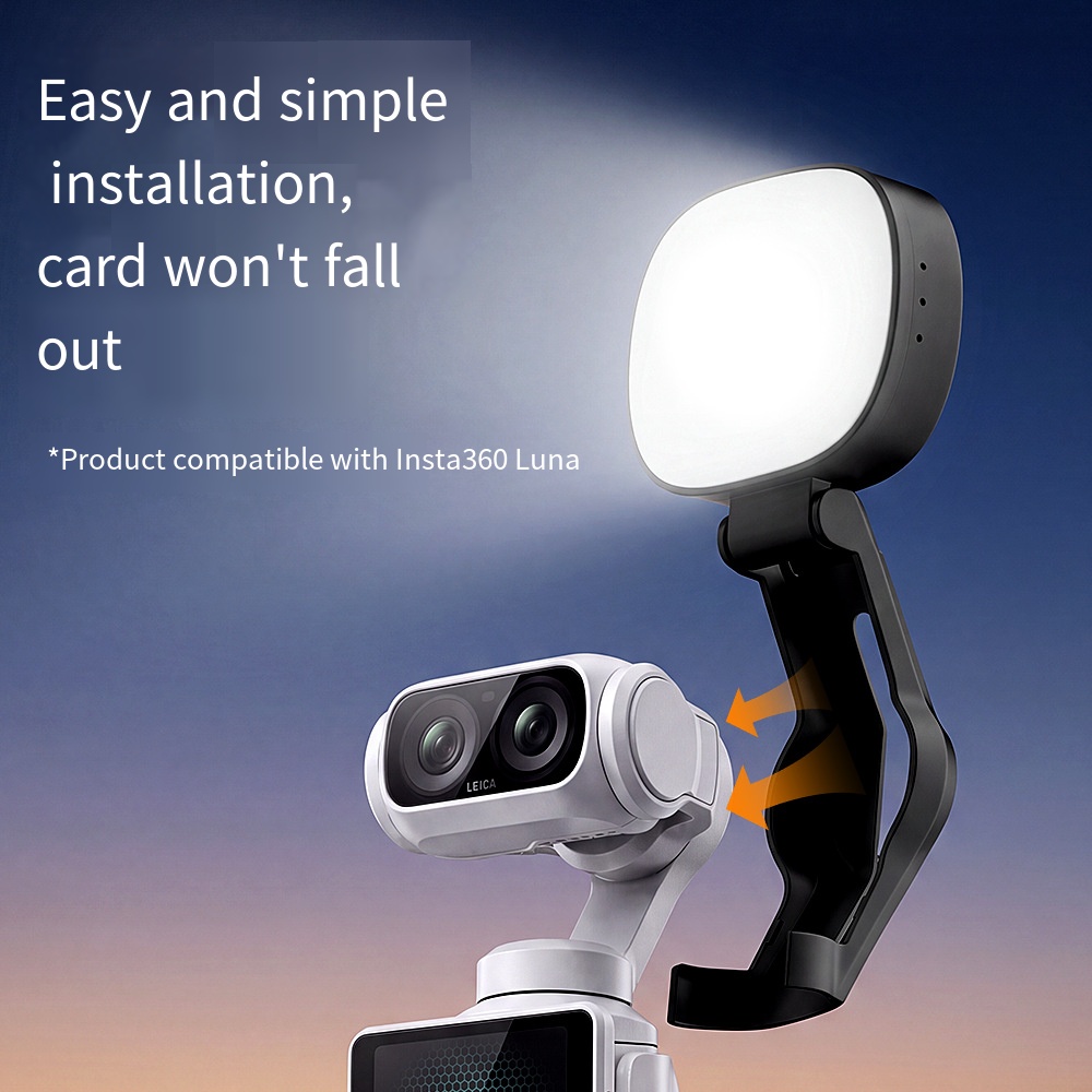 Photography Lighting Kit Portable - ไฟเติมความสว่างแบบพกพาสำหรับกล้อง Insta360 Luna Ultra Gimbal อุปกรณ์เสริมสำหรับการถ่ายภาพและการถ่ายทอดสด