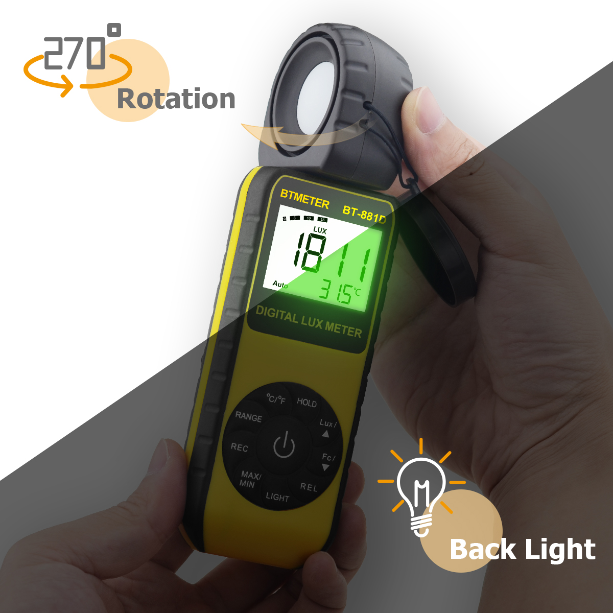 เครื่องวัดแสงดิจิตอล 400,000 ล - Photography Lighting Handheld บทวิจารณ์และราคา