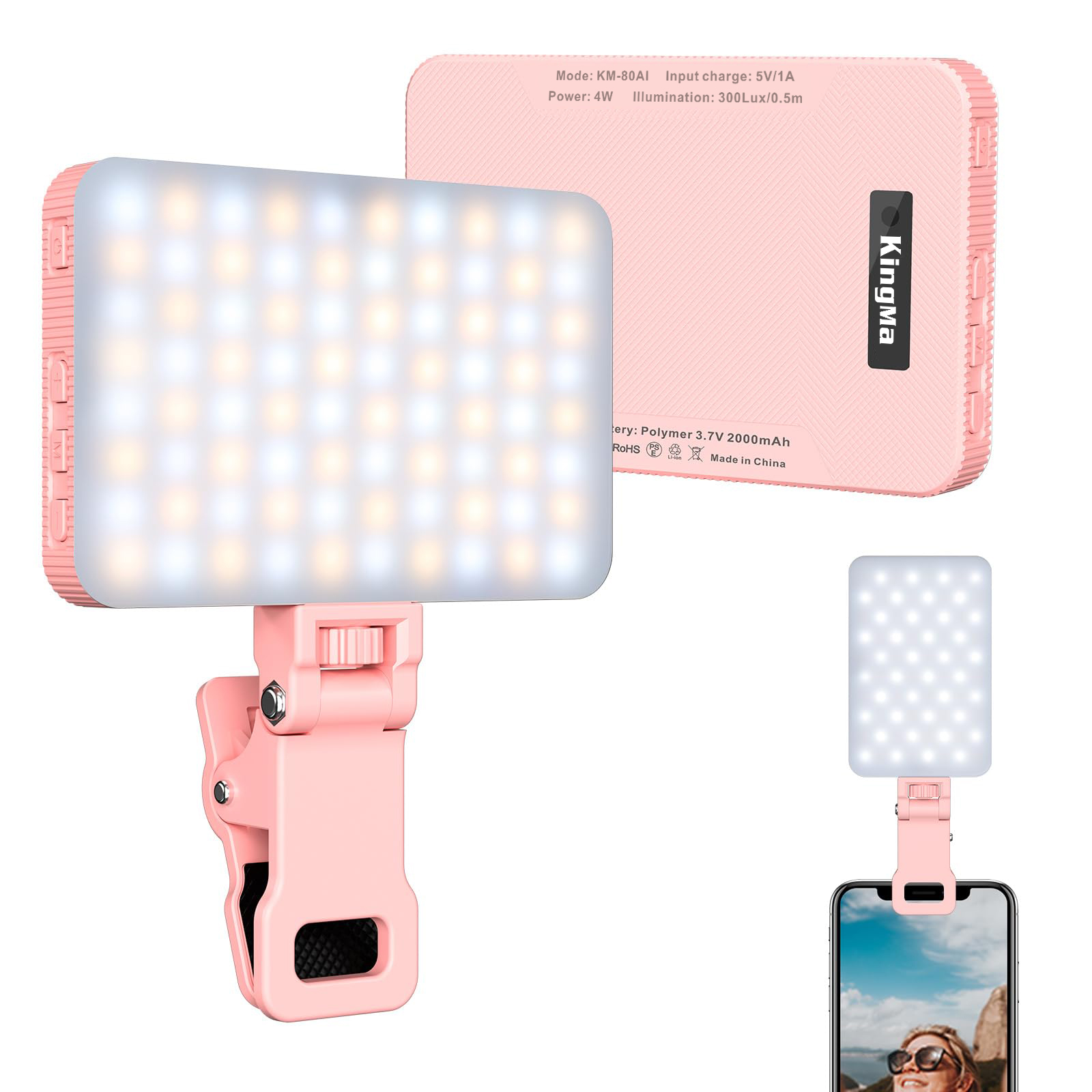 King Ma เซลฟี่แบบชาร์จไฟได้สีช - Photography Lighting Handheld บทวิจารณ์และราคา