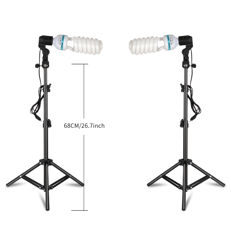 ชุดไฟถ่ายภาพแบบต่อเนื่อง 2 ชิ้ - Photography Lighting Kit Portable บทวิจารณ์และราคา